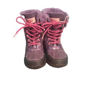UGG Boots Kids 13 Butte 11 Leather Lace Up